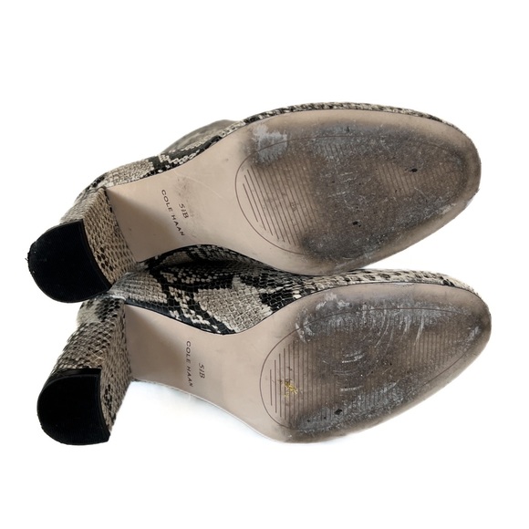 Cole Haan Glenda Snake Embossed Boots 5.5 - Picture 13 of 15